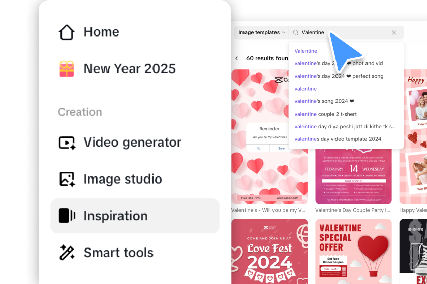 Access the AI design tool
